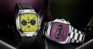 Seventies Chronograph Panoramadatum : Glashütte Original surprend avec une édition explosive citron-violet