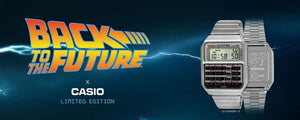 Marty McFly portait ce modèle Casio en 1985… Il revient aujourd’hui en édition collector