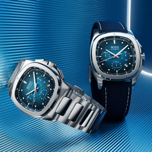 C’est le nouveau chronographe Mido à 2 490 € qui vise les amateurs de Tissot PRX