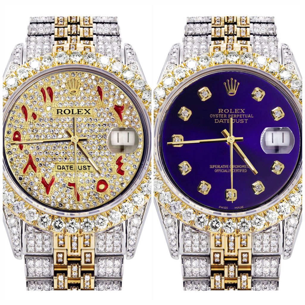 Ces montres Rolex iced out possèdent 25 carats et les influenceurs se les arrachent