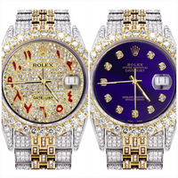 Ces montres Rolex iced out possèdent 25 carats et les influenceurs se les arrachent