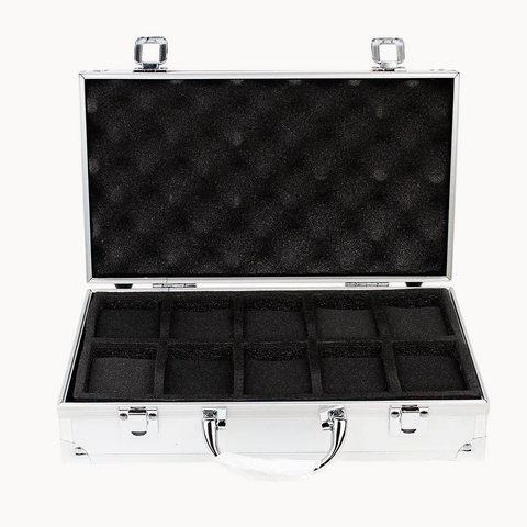Mallette Rangement Montres Aluminium Portable