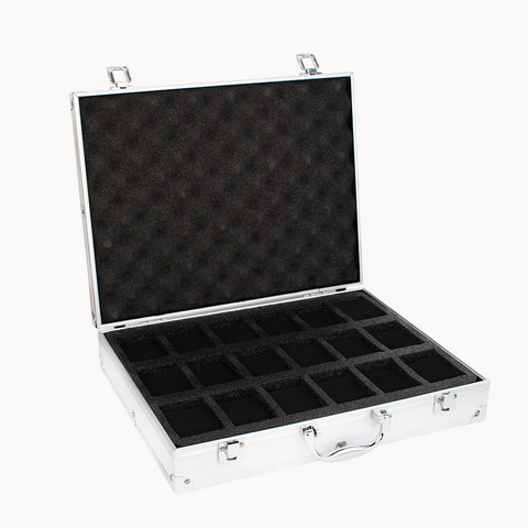 Mallette Rangement Montres Aluminium Portable