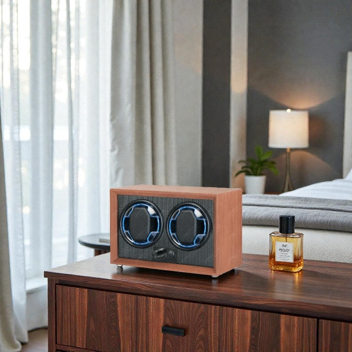 Mcbazel Boîte de Remontoir Double Montre, USB-DC Charge Double Mcbazel Boîte de Remontoir Double Montre, USB-DC Charge Double