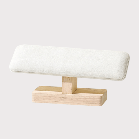 Support de Montre T-Bar en Bois et Velours