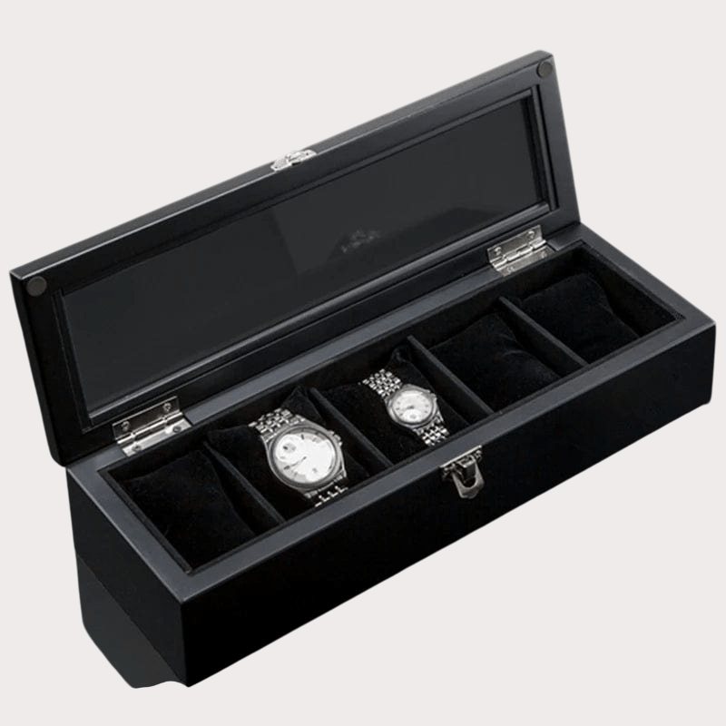 Boite rangement montre en bois