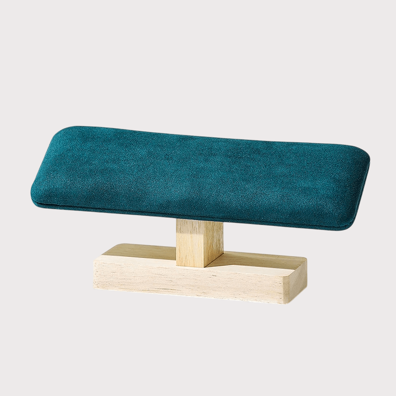 Support de Montre T-Bar en Bois et Velours