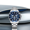 LAFAYETTE | 42 mm Bleu argent