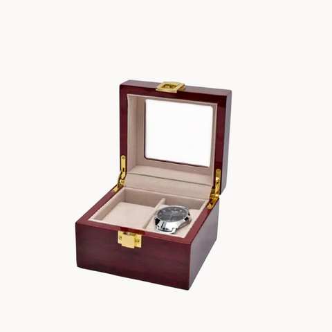 Coffret Bois Rangement Montres 12 Emplacements