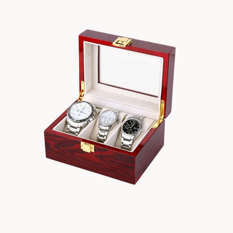 Coffret Bois Rangement Montres 12 Emplacements