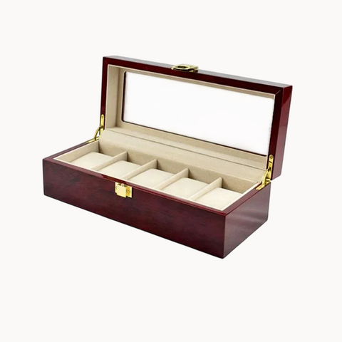 Coffret Bois Rangement Montres 12 Emplacements