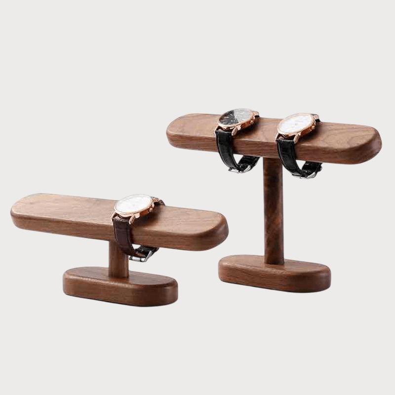 Support d’exposition en bois pour montre et bijoux – Marc Tissier