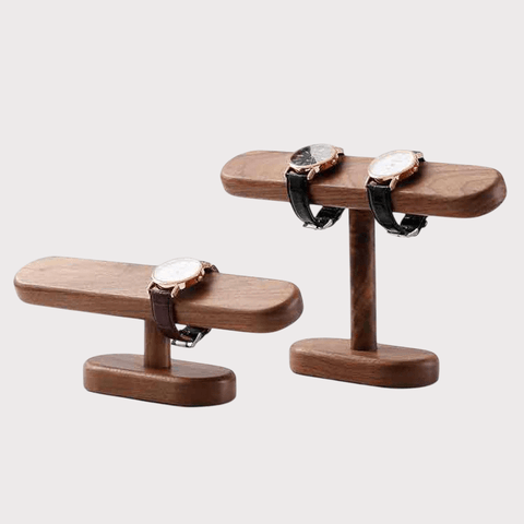 Support d’exposition en bois pour montre et bijoux – Marc Tissier